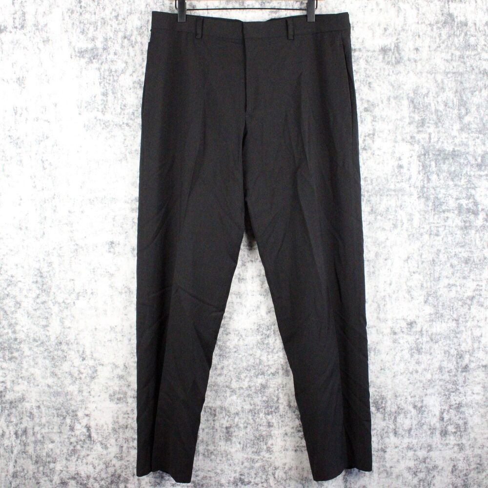 Banana Republic Lanificio Cerruti Pants Mens 34x31 Black Office Career Wool